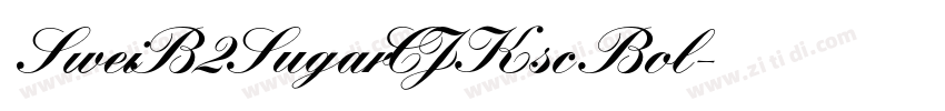 SweiB2SugarCJKsc Bol字体转换
